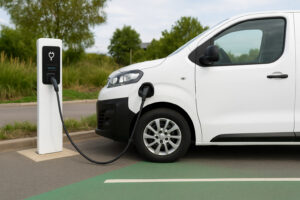 Cargar furgoneta eléctrica