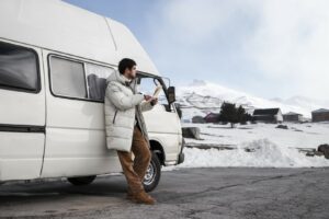viajar en furgoneta en invierno